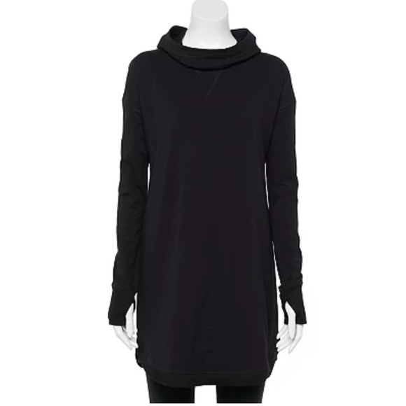 tek gear | Tops | New Womens Tek Gear Essentials Hooded Cowlneck Tunic  Sizelarge | Poshmark